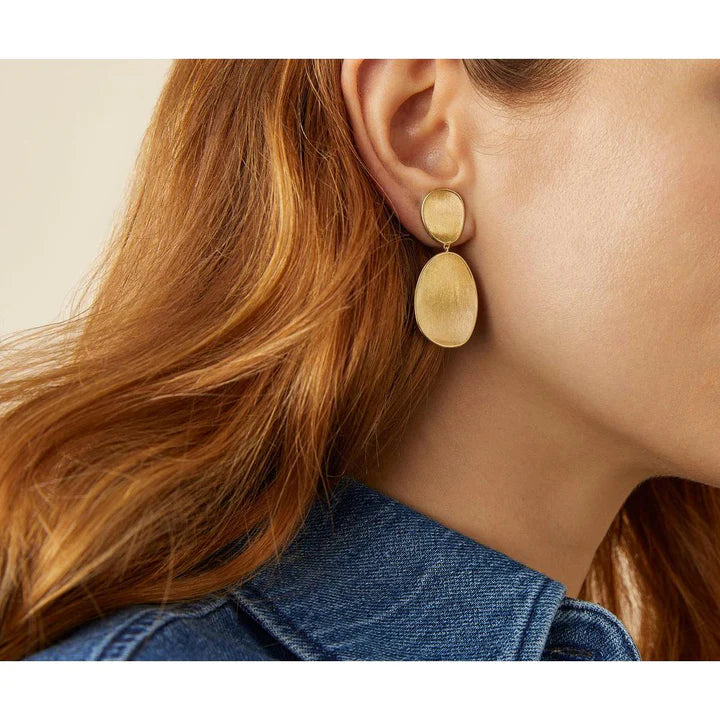 MARCO BICEGO 18K YELLOW GOLD LUNARIA CHANDELIER MEDIUM EARRINGS