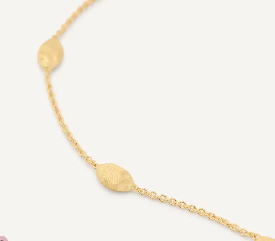 MARCO BICEGO SIVIGLIA 18K YELLOW GOLD BRACELET WITH OVAL BEADS, SMALL