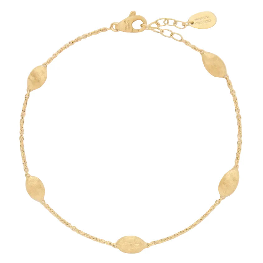 MARCO BICEGO SIVIGLIA 18K YELLOW GOLD BRACELET WITH OVAL BEADS, SMALL