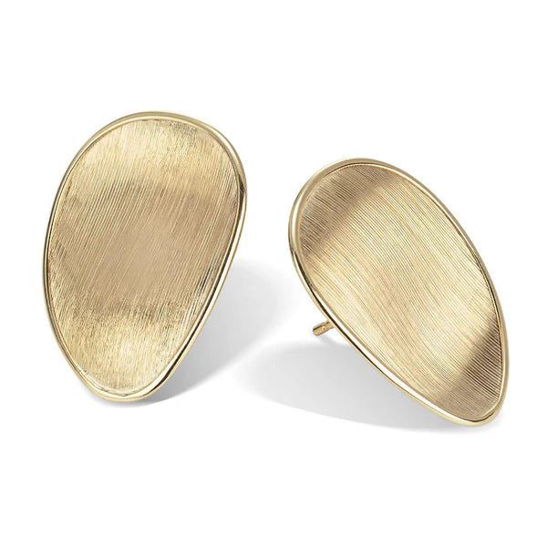 MARCO BICEGO MEDIUM LUNARIA 18K GOLD STUD EARRINGS