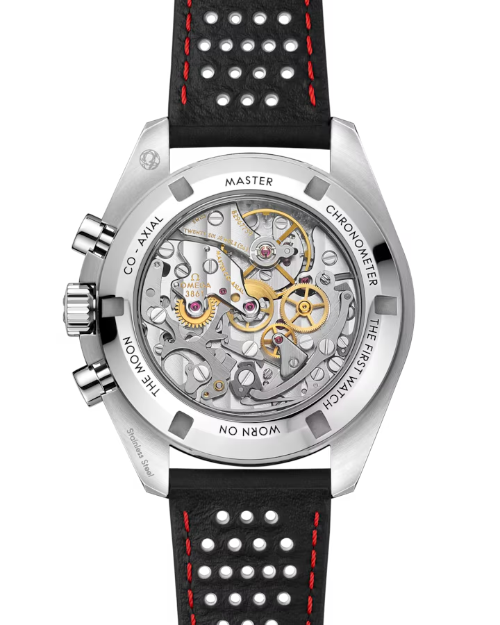 Speedmaster Moonwatch Professional 42 mm, steel on leather strap