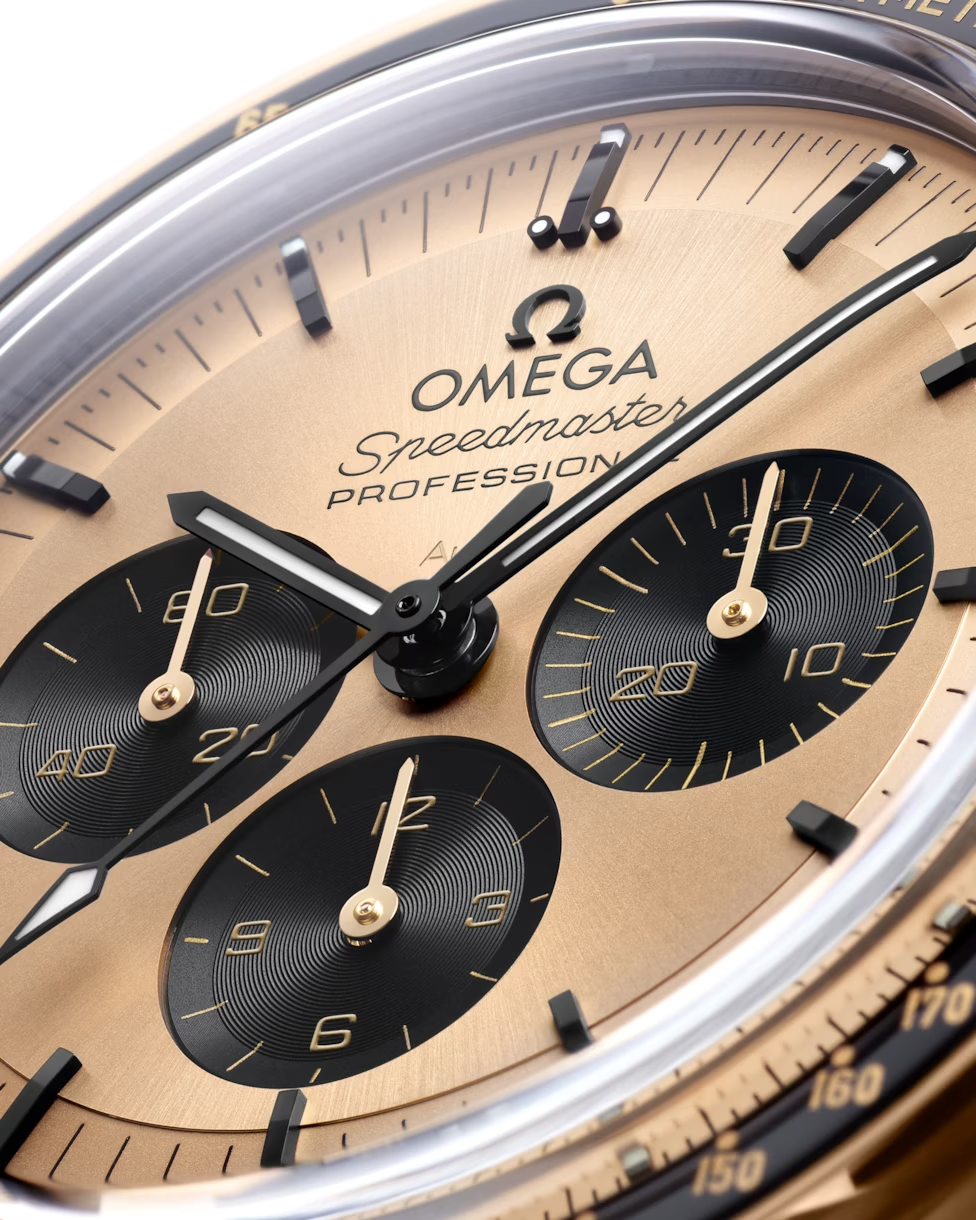 OMEGA SPEEDMASTER PROFESSIONAL 42MM, MOONSHINE GOLD ON MOONSHINE GOLD