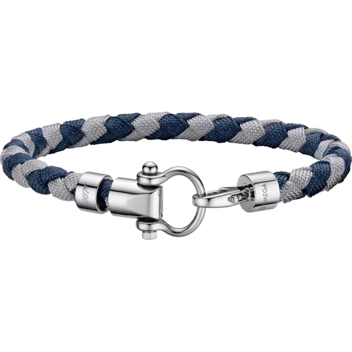 OMEGA AQUA SAILING NYLON STAINLESS STEEL BRACELET