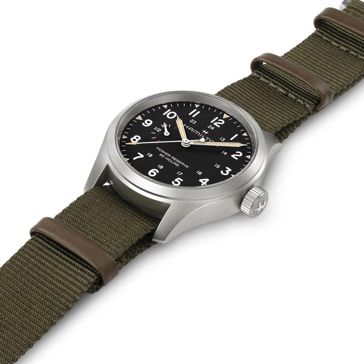 HAMILTON KHAKI FIELD MECHANICAL POWER RESERVE 40MM