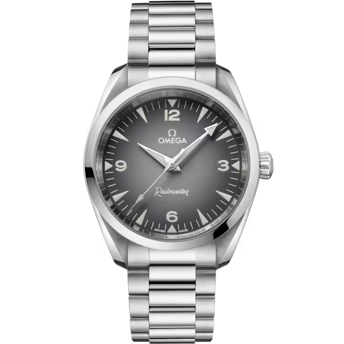Seamaster Railmaster 38 mm, steel on steel