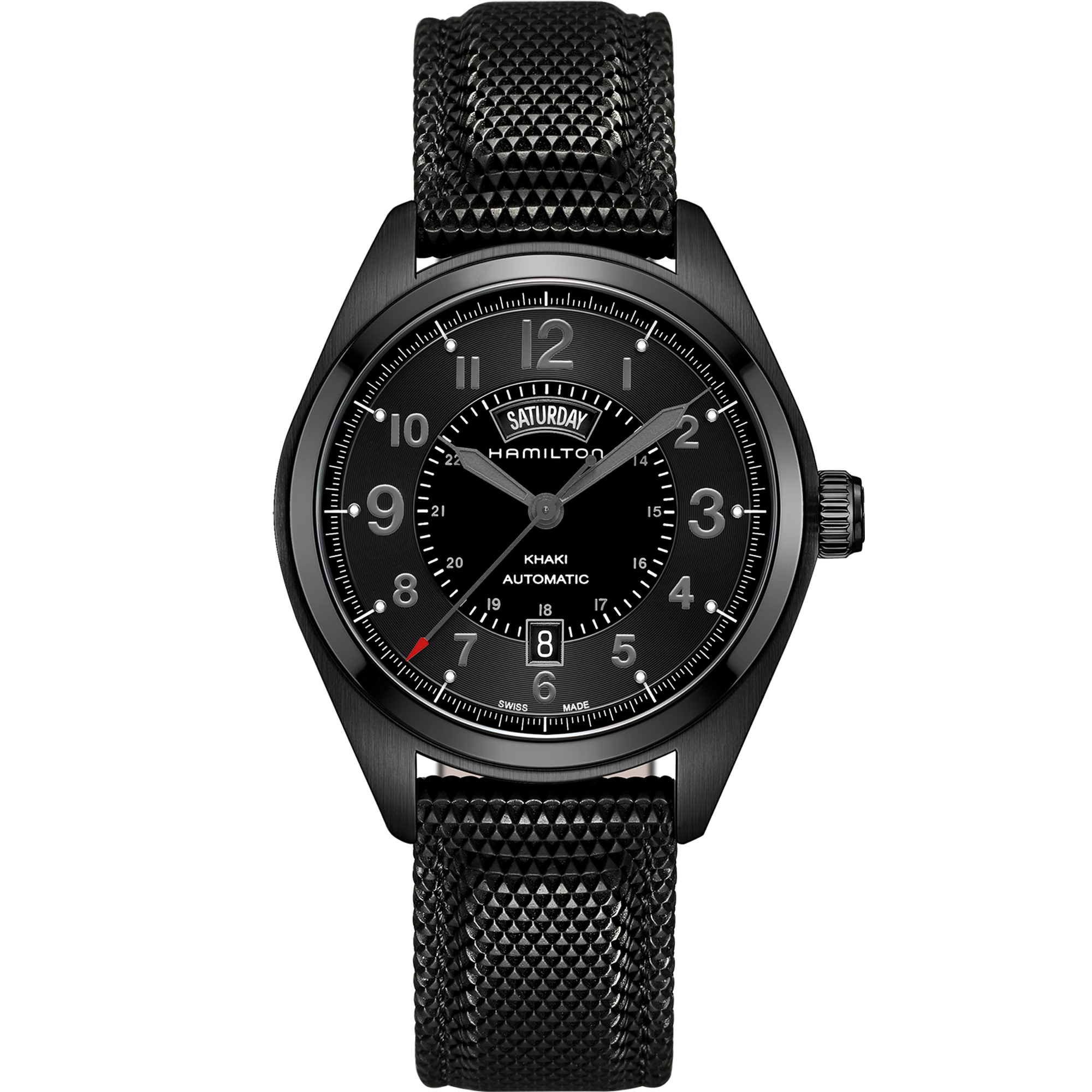 HAMILTON KHAKI FIELD DAY AND DATE AUTOMATIC 42MM