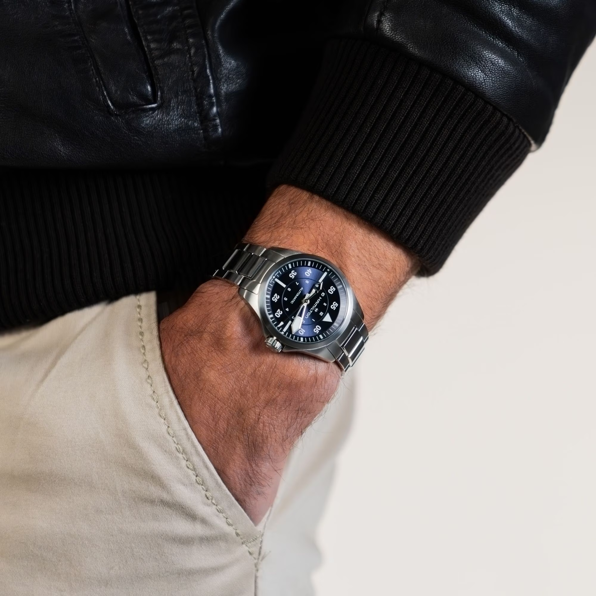 Khaki Aviation Pilot Auto 36mm